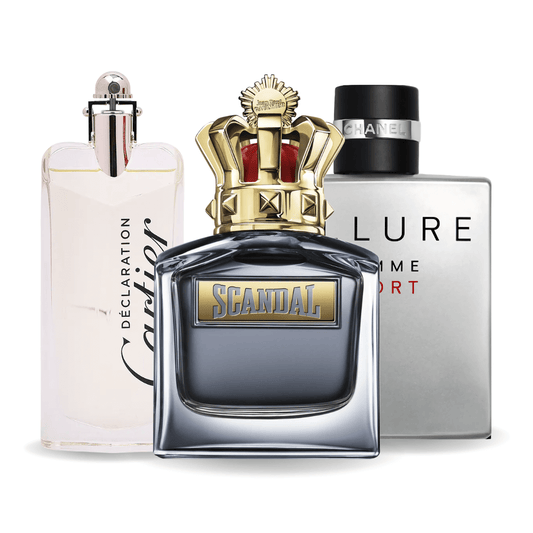 Sada 3 parfumov Allure Homme Sports, Jean Paul Gaultier Scandal, Cartier Declaration 100 ml