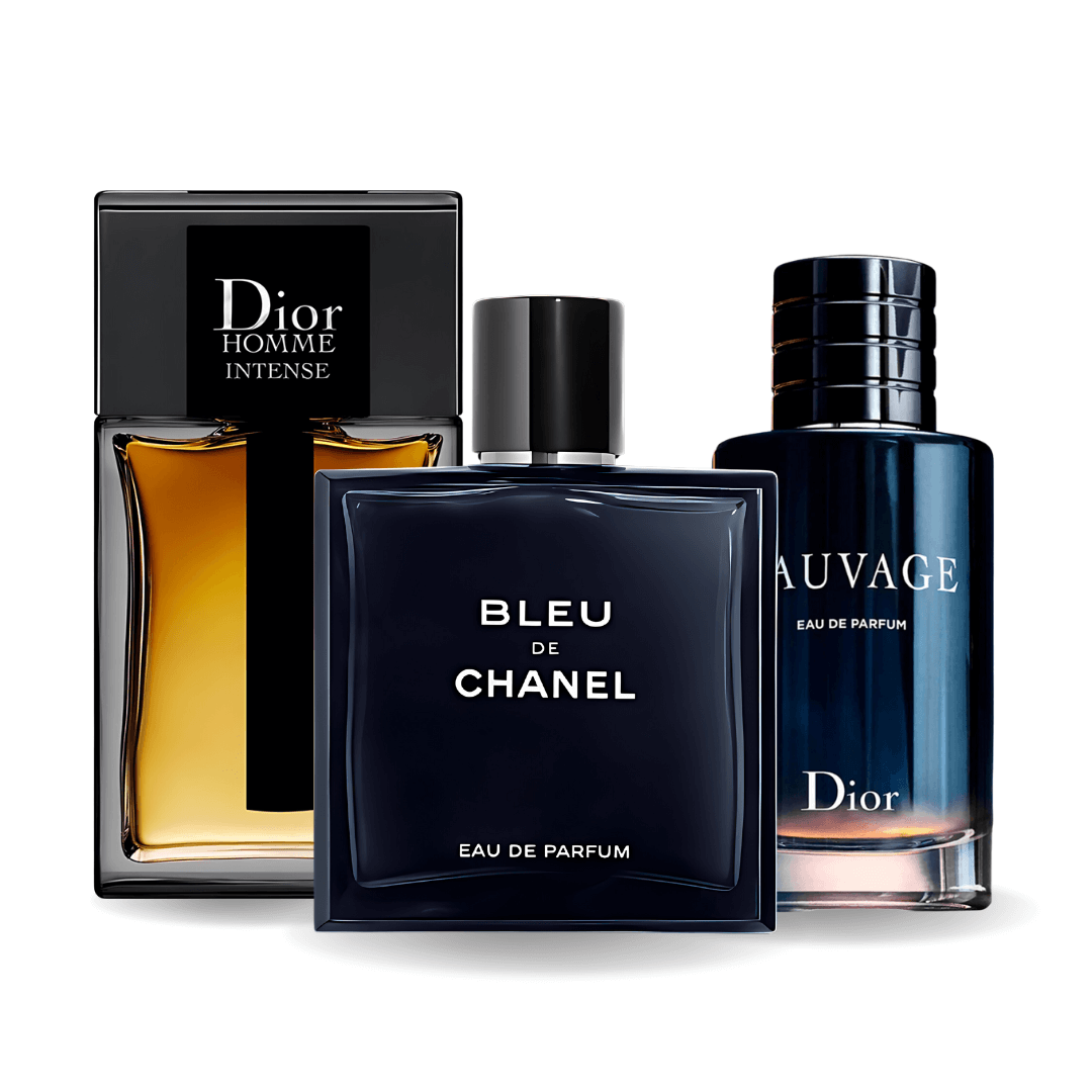 Sauvage Dior, Bleu de Chanel, Dior Homme Intense