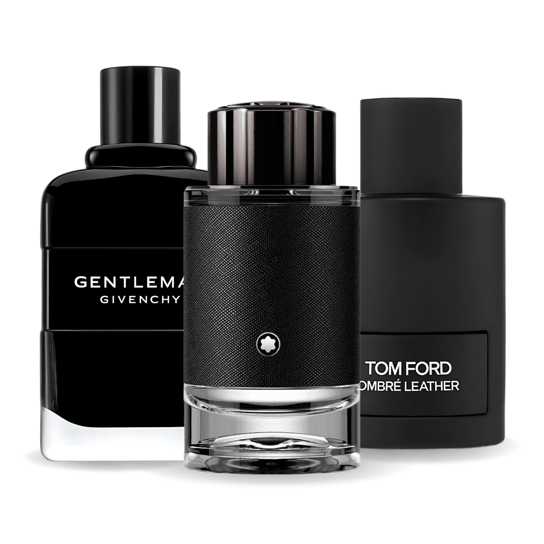 Tom Ford Ombre Leather, Givenchy Gentleman, Montblanc Explorer