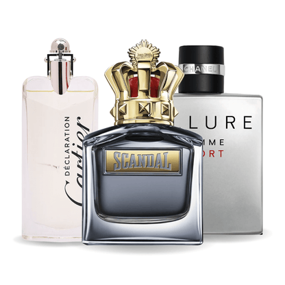 Sada 3 parfumov Allure Homme Sports, Jean Paul Gaultier Scandal, Cartier Declaration 100 ml
