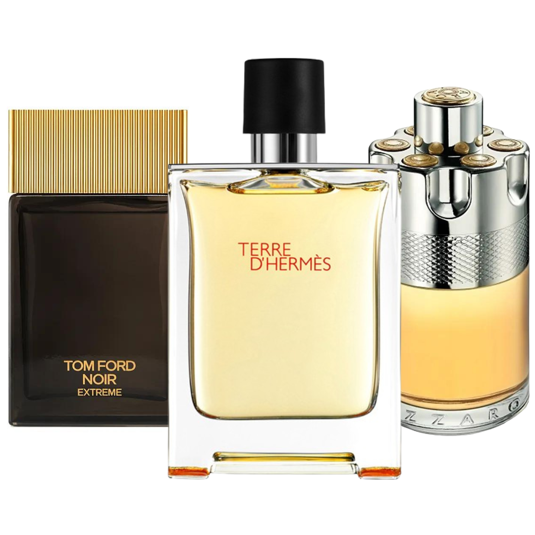 Terre de'Herme, Azzaro Wanted, Tom Ford Noir Extreme