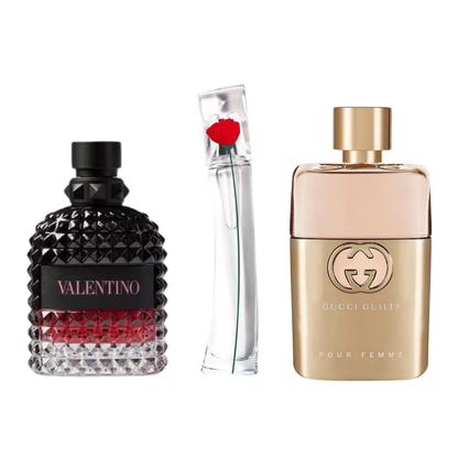 Sada 3 parfumov 3 Gucci Guilt, Valentini Intense, Flower Kenzo 100ml